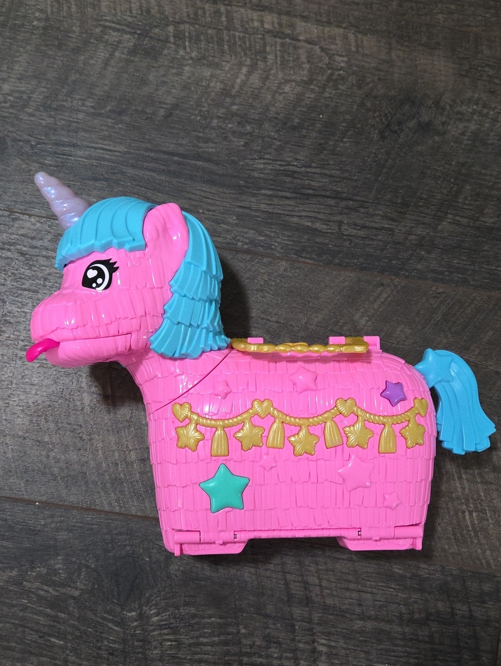 Pink Unicorn Mini Polly Pocket Piñata Toy